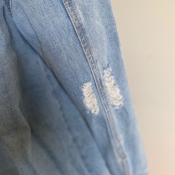 One5One Pearled Denim Light Blue Jacket EUC - Picture 12 of 15